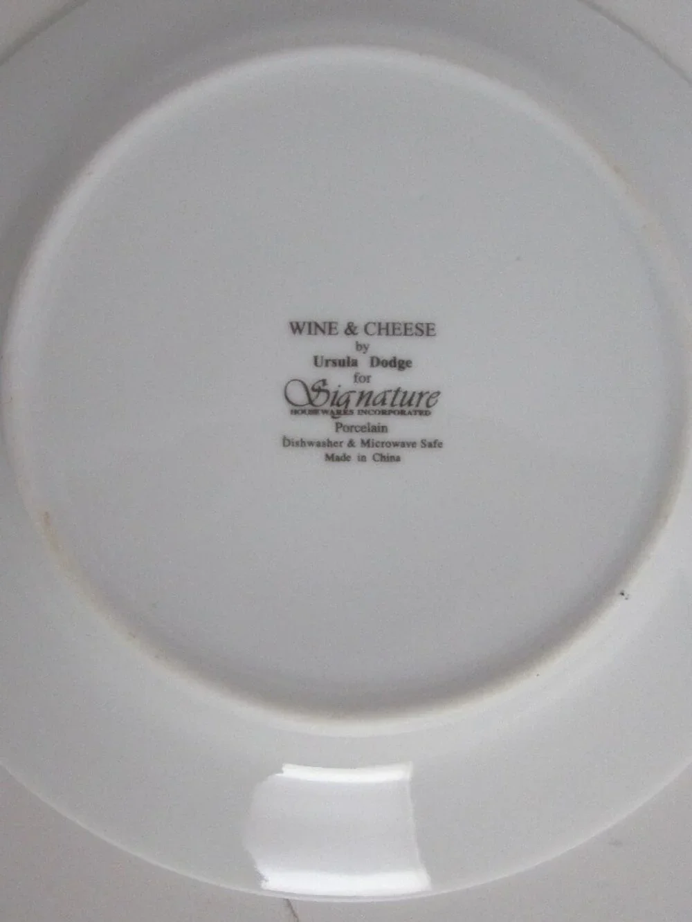 set of wine & cheese plates